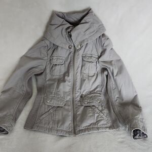 Women's Guess Gray Cotton  Jacket